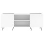 Mueble para discos madera contrachapada blanco 121x38x48 cm de vidaXL, Almacenamiento para CD y DVD - Ref: Foro24-831676, Pre...