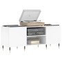 Mueble para discos madera contrachapada blanco 121x38x48 cm de vidaXL, Almacenamiento para CD y DVD - Ref: Foro24-831668, Pre...