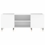 Mueble para discos madera contrachapada blanco 121x38x48 cm de vidaXL, Almacenamiento para CD y DVD - Ref: Foro24-831668, Pre...