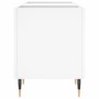 Mueble para discos madera contrachapada blanco 121x38x48 cm de vidaXL, Almacenamiento para CD y DVD - Ref: Foro24-831668, Pre...