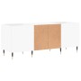 Mueble para discos madera contrachapada blanco 121x38x48 cm de vidaXL, Almacenamiento para CD y DVD - Ref: Foro24-831668, Pre...