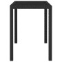Set comedor de jardín 5 piezas y cojines ratán sintético negro en Conjuntos de jardín | Comprar online en Foru.es