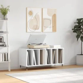 Glänzend weißer Sperrholz-Disc-Schrank 100x38x48 cm von vidaXL, CD- und DVD-Speicher - Ref: Foro24-831742, Preis: 77,82 €, Ra...