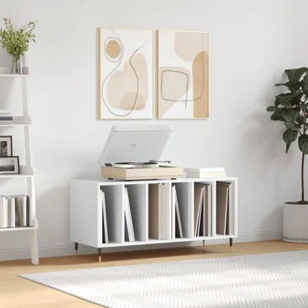 Glänzend weißer Sperrholz-Disc-Schrank 100x38x48 cm von vidaXL, CD- und DVD-Speicher - Ref: Foro24-831742, Preis: 77,82 €, Ra...