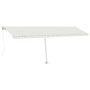 Toldo de pie retráctil manual crema 600x300 cm en Toldos | Comprar online en Foru.es