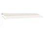 Toldo de pie retráctil manual crema 600x300 cm en Toldos | Comprar online en Foru.es