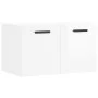 Armario pared madera contrachapada blanco brillo 60x36,5x35 cm de vidaXL, Taquillas y armarios de almacenamiento - Ref: Foro2...