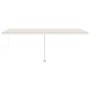 Toldo de pie retráctil manual crema 600x300 cm en Toldos | Comprar online en Foru.es