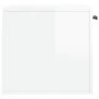 Armario pared madera contrachapada blanco brillo 60x36,5x35 cm de vidaXL, Taquillas y armarios de almacenamiento - Ref: Foro2...