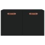 Armario de pared madera de ingeniería negro 60x36,5x35 cm de vidaXL, Taquillas y armarios de almacenamiento - Ref: Foro24-829...