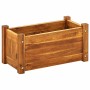 Arriate de madera de acacia 50x25x25 cm en Macetas y jardineras | Comprar online en Foru.es