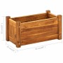 Arriate de madera de acacia 50x25x25 cm en Macetas y jardineras | Comprar online en Foru.es