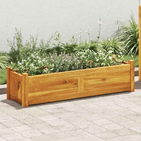 Arriate de madera de acacia 100x30x25 cm en Macetas y jardineras | Comprar online en Foru.es