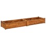 Arriate de madera de acacia 200x50x25 cm en Macetas y jardineras | Comprar online en Foru.es
