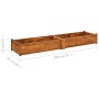 Arriate de madera de acacia 200x50x25 cm en Macetas y jardineras | Comprar online en Foru.es