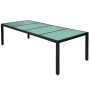 Set comedor de jardín 11 piezas y cojines ratán sintético negro en Conjuntos de jardín | Comprar online en Foru.es