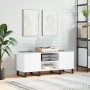 Mueble para discos madera contrachapada blanco 121x38x48 cm de vidaXL, Almacenamiento para CD y DVD - Ref: Foro24-831684, Pre...
