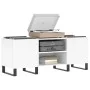 Plywood white record storage unit 121x38x48 cm by vidaXL, CD and DVD storage - Ref: Foro24-831684, Price: 82,74 €, Discount: %