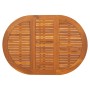 Mesa de jardín madera maciza de acacia 130x90x72 cm en Mesas de jardín | Comprar online en Foru.es