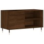 Mueble de discos madera de ingeniería marrón roble 85x38x48 cm de vidaXL, Almacenamiento para CD y DVD - Ref: Foro24-831699, ...