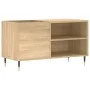 Mueble de discos madera de ingeniería roble Sonoma 85x38x48 cm de vidaXL, Almacenamiento para CD y DVD - Ref: Foro24-831695, ...