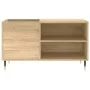 Mueble de discos madera de ingeniería roble Sonoma 85x38x48 cm de vidaXL, Almacenamiento para CD y DVD - Ref: Foro24-831695, ...