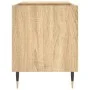 Mueble de discos madera de ingeniería roble Sonoma 85x38x48 cm de vidaXL, Almacenamiento para CD y DVD - Ref: Foro24-831695, ...