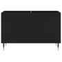 Mueble para discos madera contrachapada negro 74,5x38x48 cm de vidaXL, Almacenamiento para CD y DVD - Ref: Foro24-831717, Pre...