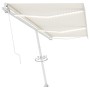 Toldo retráctil manual con luz LED color crema 600x300 cm en Toldos | Comprar online en Foru.es