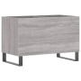 Mueble discos madera contrachapada gris sonoma 74,5x38x48 cm de vidaXL, Almacenamiento para CD y DVD - Ref: Foro24-831738, Pr...
