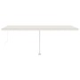 Toldo retráctil manual con luz LED color crema 600x300 cm en Toldos | Comprar online en Foru.es