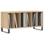 Mueble discos madera contrachapada roble Sonoma 100x38x48 cm de vidaXL, Almacenamiento para CD y DVD - Ref: Foro24-831759, Pr...