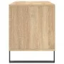 Mueble discos madera contrachapada roble Sonoma 100x38x48 cm de vidaXL, Almacenamiento para CD y DVD - Ref: Foro24-831759, Pr...