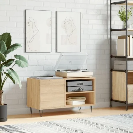 Sonoma Eiche Holzwerkstoff Scheibenmöbel 85x38x48 cm von vidaXL, CD- und DVD-Speicher - Ref: Foro24-831703, Preis: 50,70 €, R...
