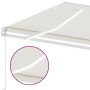 Toldo retráctil manual con luz LED color crema 600x300 cm en Toldos | Comprar online en Foru.es