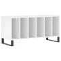 Mueble para discos madera contrachapada blanco 100x38x48 cm de vidaXL, Almacenamiento para CD y DVD - Ref: Foro24-831756, Pre...