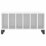 Mueble para discos madera contrachapada blanco 100x38x48 cm de vidaXL, Almacenamiento para CD y DVD - Ref: Foro24-831756, Pre...