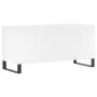 Mueble para discos madera contrachapada blanco 100x38x48 cm de vidaXL, Almacenamiento para CD y DVD - Ref: Foro24-831756, Pre...
