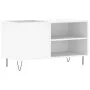White engineered wood record cabinet 85x38x48 cm by vidaXL, CD and DVD storage - Ref: Foro24-831700, Price: 53,08 €, Discount: %