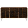 Mueble discos madera contrachapada roble ahumado 100x38x48 cm de vidaXL, Almacenamiento para CD y DVD - Ref: Foro24-831753, P...
