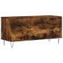 Mueble discos madera contrachapada roble ahumado 100x38x48 cm de vidaXL, Almacenamiento para CD y DVD - Ref: Foro24-831753, P...