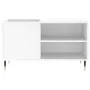 Engineered wood record storage unit in white, 85x38x48 cm by vidaXL, CD and DVD storage - Ref: Foro24-831692, Price: 53,98 €,...