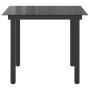 Mesa de jardín de aluminio y vidrio negra 80x80x74 cm en Mesas de jardín | Comprar online en Foru.es