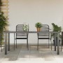 Mesa de jardín de aluminio y vidrio negra 190x90x74 cm en Mesas de jardín | Comprar online en Foru.es