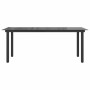 Mesa de jardín de aluminio y vidrio negra 190x90x74 cm en Mesas de jardín | Comprar online en Foru.es