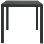 Mesa de jardín de aluminio y WPC negra 80x80x74 cm en Mesas de jardín | Comprar online en Foru.es