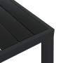 Mesa de jardín de aluminio y WPC negra 80x80x74 cm en Mesas de jardín | Comprar online en Foru.es