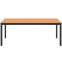 Mesa de jardín de aluminio y WPC marrón 185x90x74 cm en Mesas de jardín | Comprar online en Foru.es
