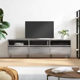 Mueble para TV madera contrachapada gris Sonoma 150x30x44,5 cm de vidaXL, Muebles TV - Ref: Foro24-831282, Precio: 83,93 €, D...
