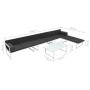Set de muebles de jardín 5 piezas textilene aluminio negro en Conjuntos de jardín | Comprar online en Foru.es